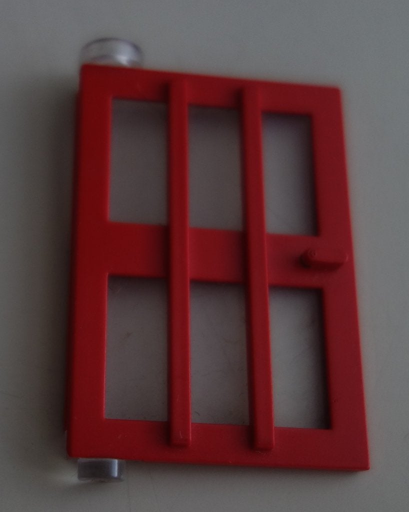 Lego rode deur met transparante ramen, Kinderen en Baby's, Gebruikt, Overige thema's, Lego, Ophalen of Verzenden