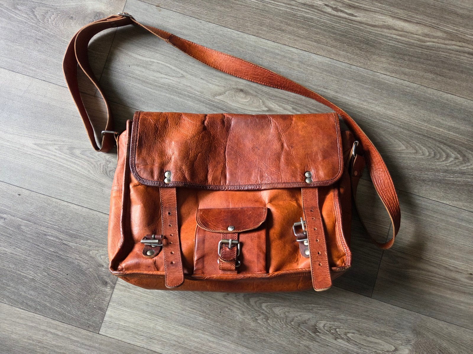 Gusti Leather schoudertas, Overige merken, Gebruikt, Bruin, Verzenden