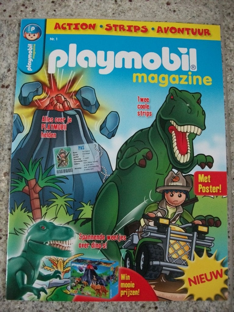 tijdschrift Playmobil magazinenummer 1, Ophalen of Verzenden, Gebruikt, Overige typen
