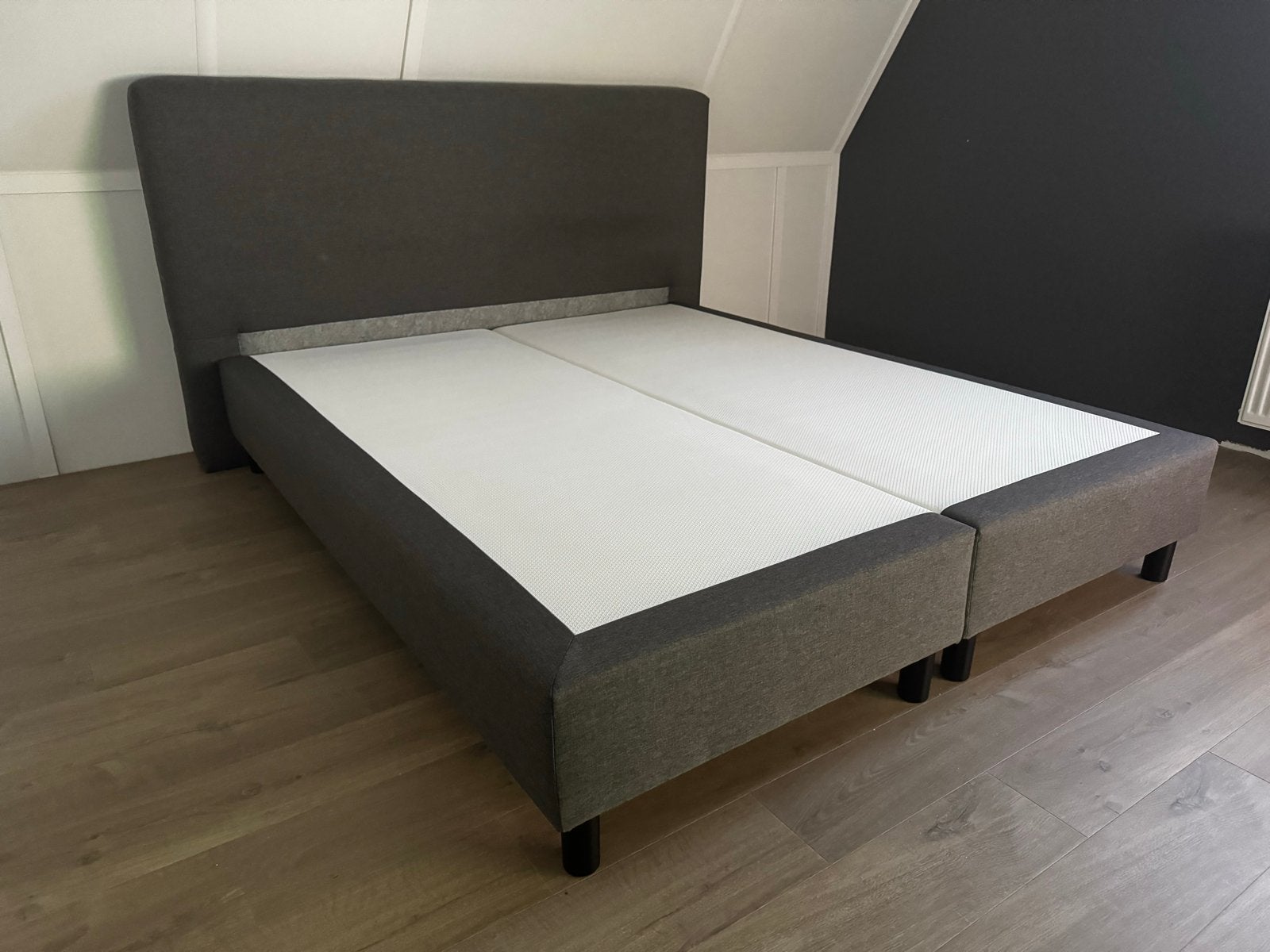 Emma Tweepersoons Boxspring Bed 180x210, Ophalen, 210 cm, Tweepersoons, Zo goed als nieuw