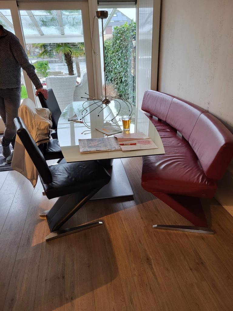 Complete eethoek, Ophalen of Verzenden, Gebruikt, 4 tot 6 stoelen