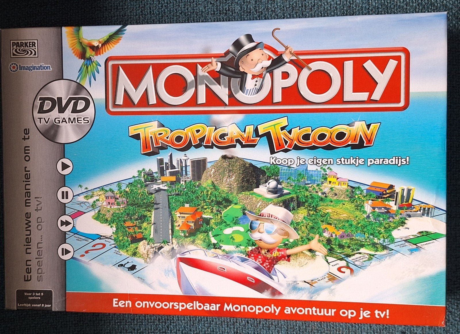 Monopoly Tropical Tycoon DVD TV Games - Koop je paradijs!, Hobby en Vrije tijd, Een of twee spelers, Ophalen, Zo goed als nieuw