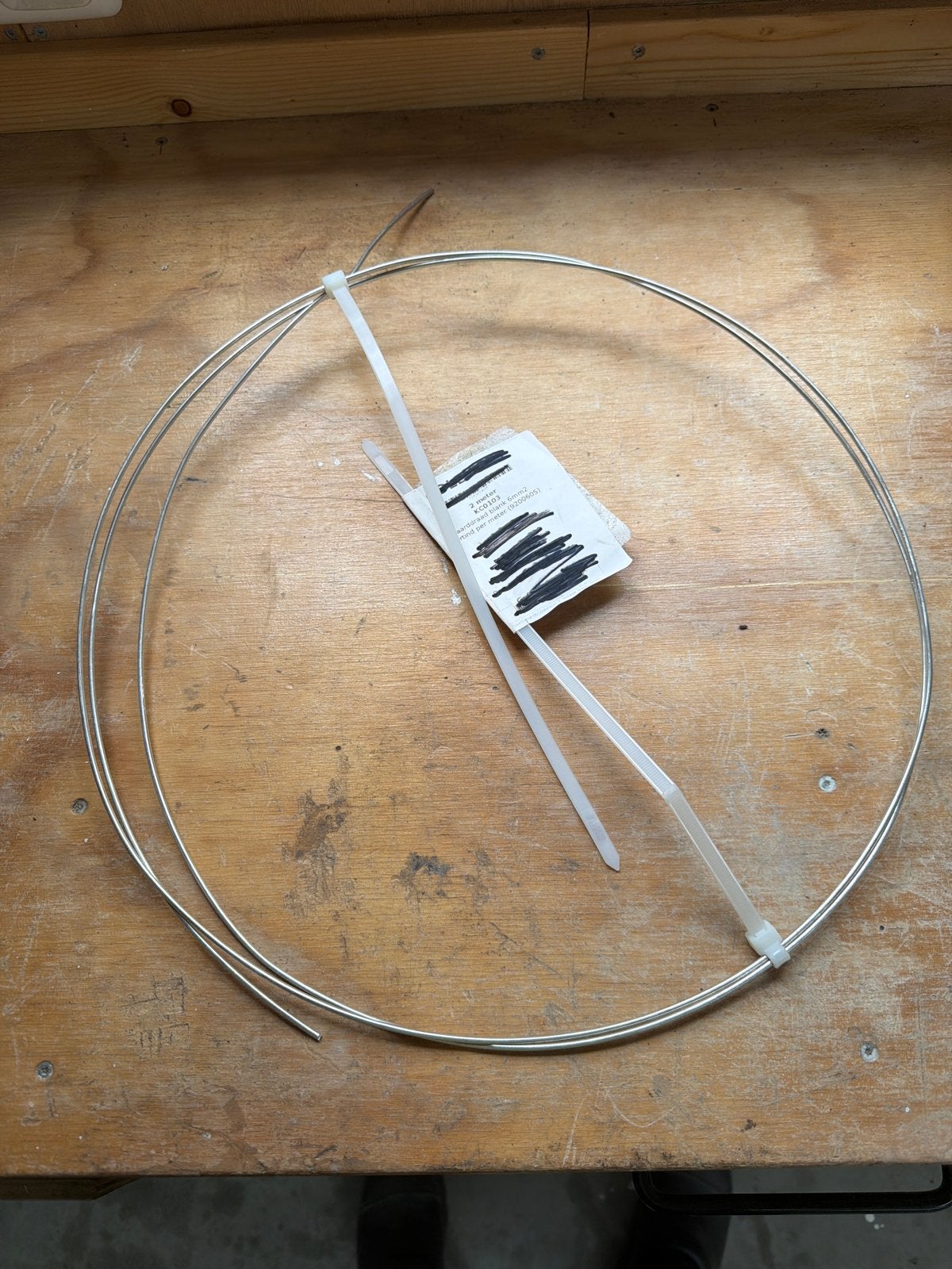 Aarddraad blank 6mm2 vertind - 2 meter, Doe-het-zelf en Verbouw, Elektra en Kabels, Ophalen of Verzenden, Nieuw, Overige merken