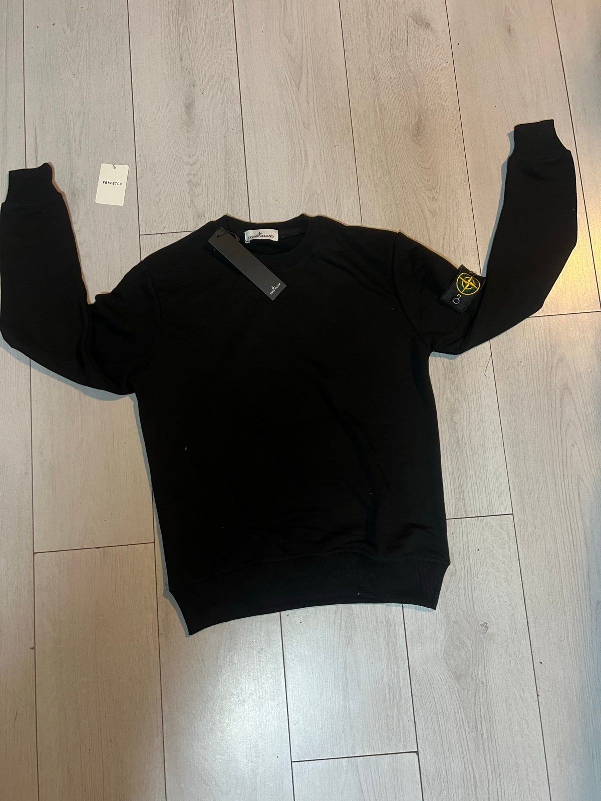 Stone Island trui maat S - Zwart, Ophalen of Verzenden, Zo goed als nieuw, Maat 46 (S) of kleiner, Zwart