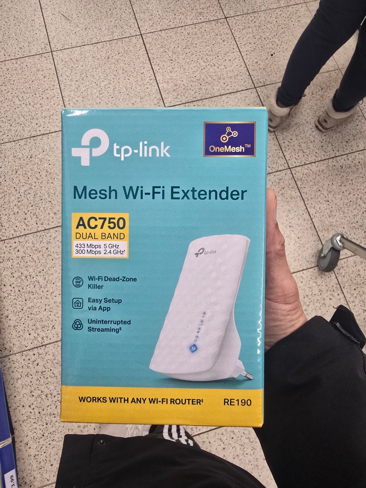 TP-Link Mesh Wi-Fi Extender AC750 Dual Band RE190, Ophalen of Verzenden, Zo goed als nieuw, TP-Link
