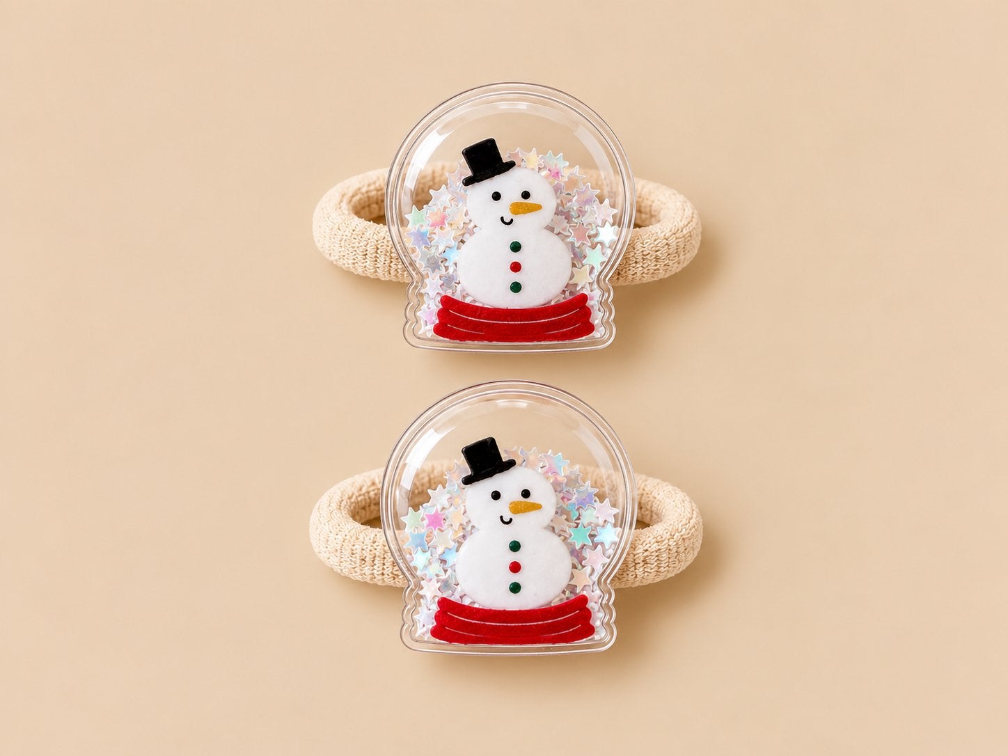 Nieuwe handgemaakte haar elastieken met sneeuwpop, Verzenden, Nieuw, Meisje