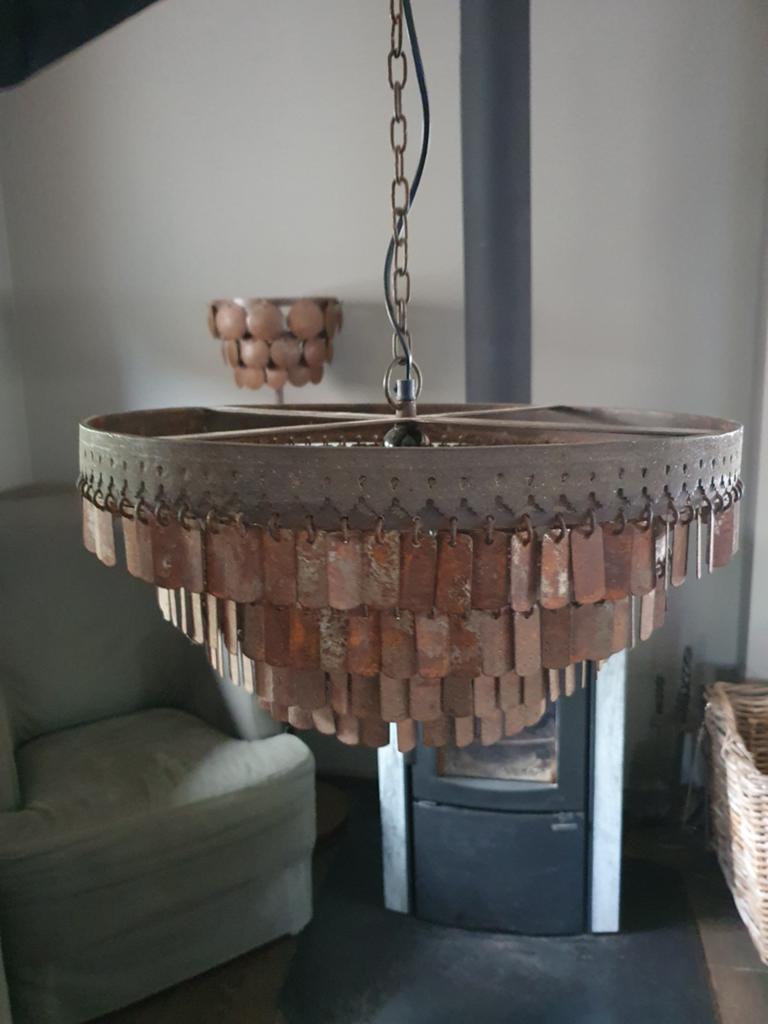 Hoffz Gudha rond, Gebruikt, 50 tot 75 cm, Ophalen of Verzenden, Industrieel, Vintage