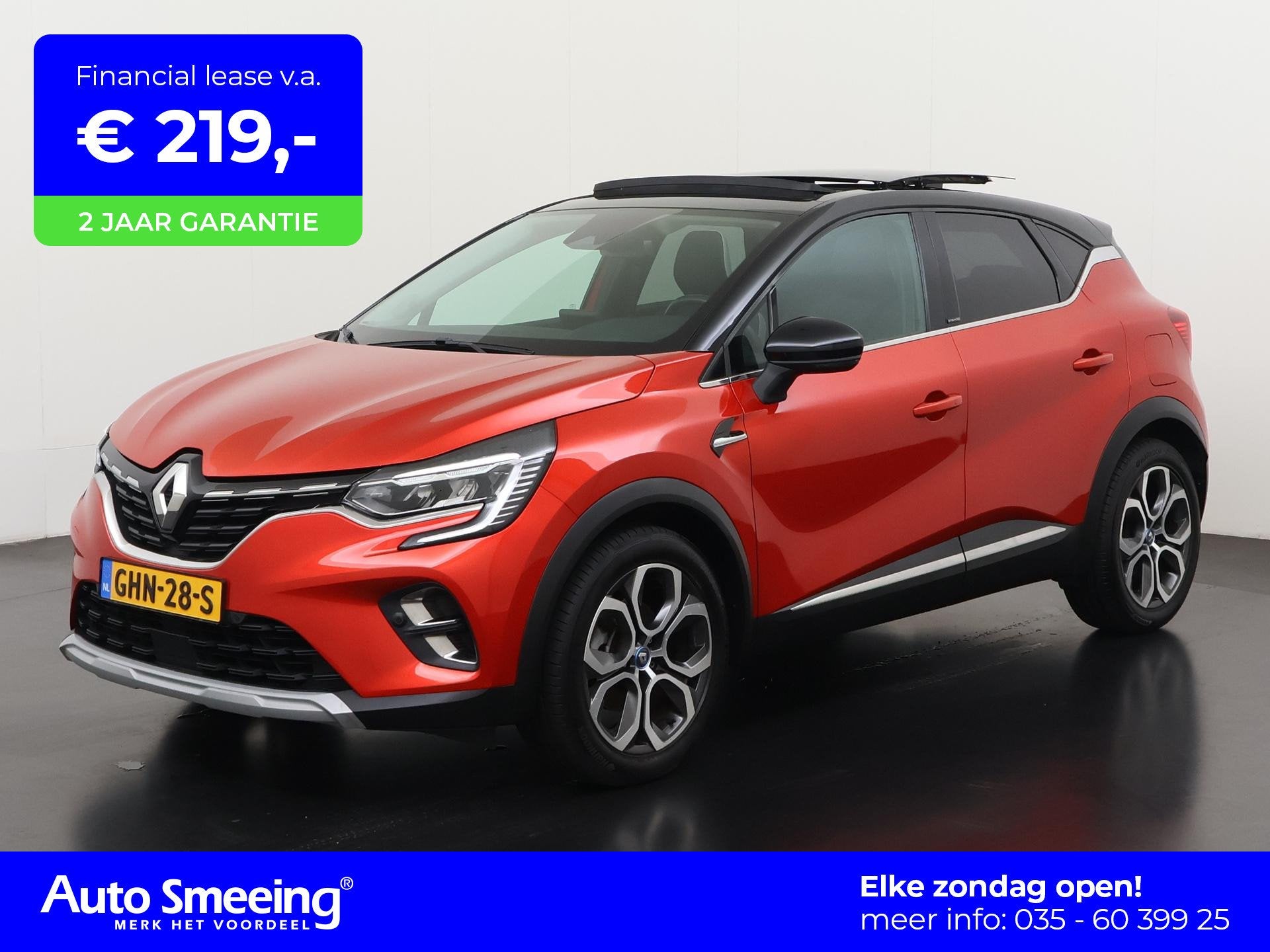 Renault Captur 1.6 E-Tech Plug-in 160 Intens | Schuifdak | C, Auto's, 12 maanden, Stof, 4 cilinders, 87 %