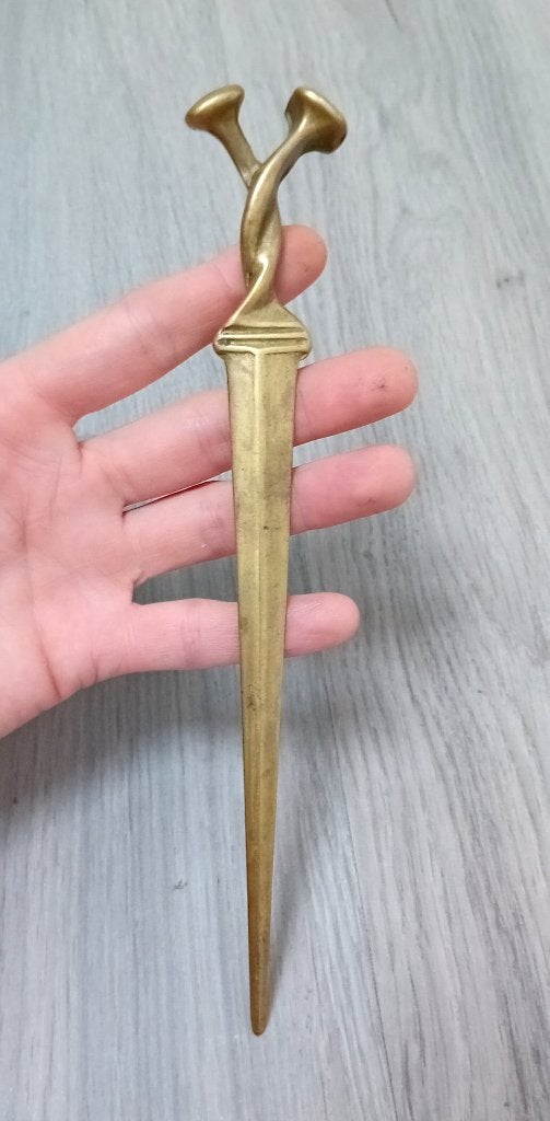 messing briefopener, Antiek en Kunst, Verzenden