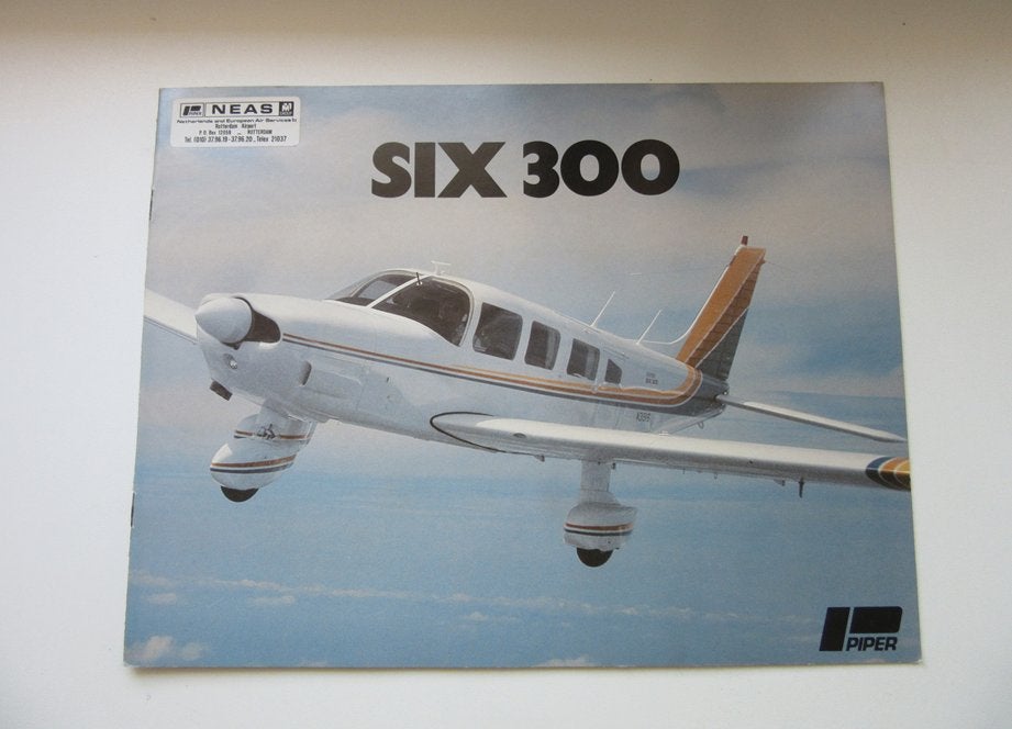 Piper brochure Six 300, Verzenden, Zo goed als nieuw, Overige typen