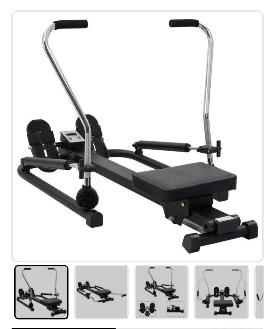 VidaXL Roeimachine - Effectieve Full Body Workout, Ophalen, Gebruikt, Benen, Krachtstation
