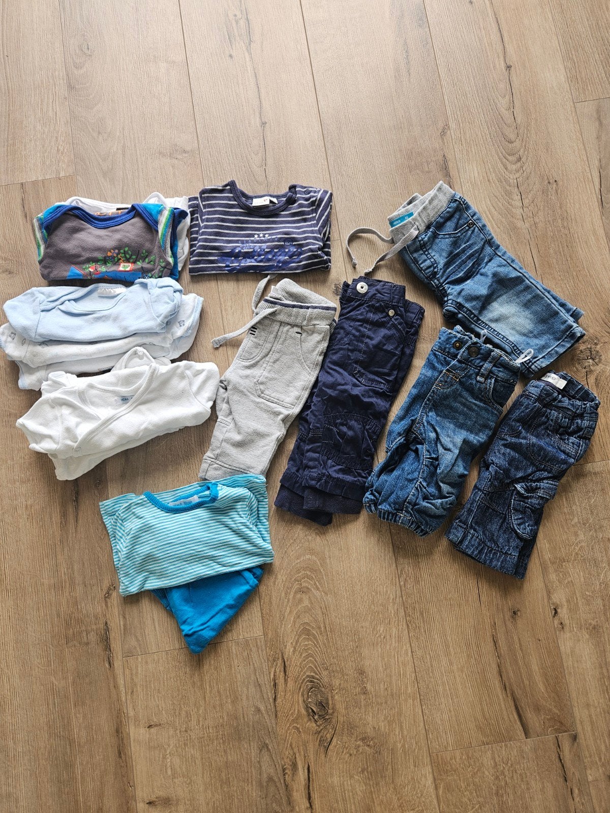 Mooi baby kledingpakket maat 62: jeans, broeken, rompers, Broekje, Ophalen of Verzenden, Zo goed als nieuw, Prenatal