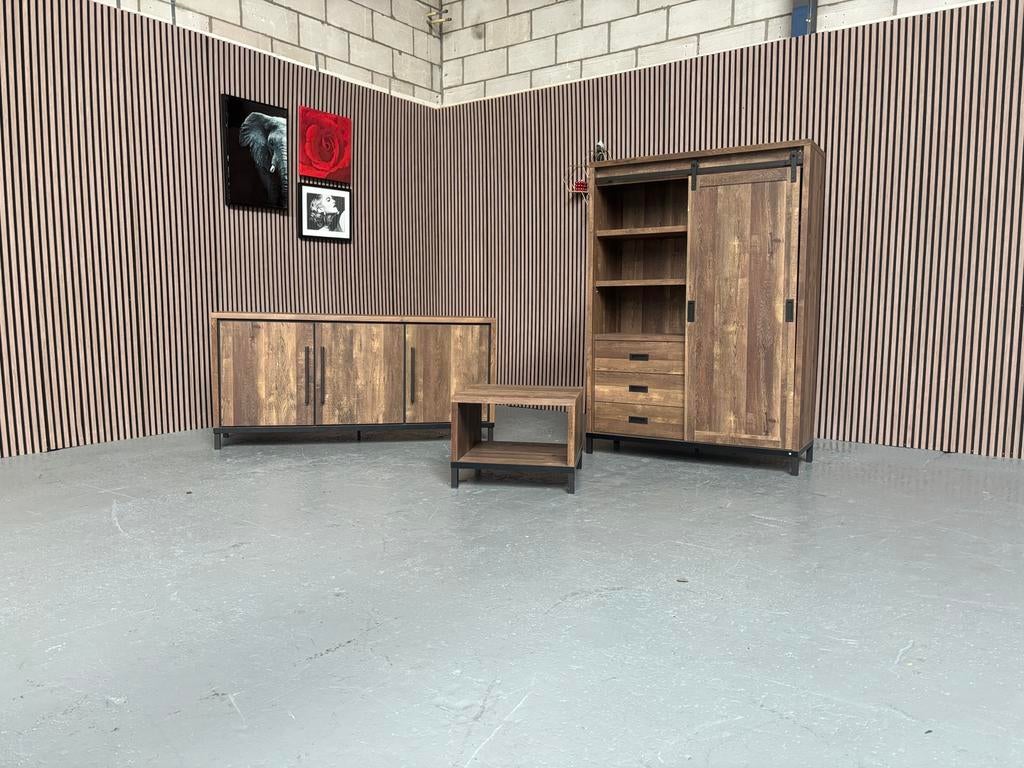 GRATIS LEVERING kastenset industrieel dressoir kast NIEUW