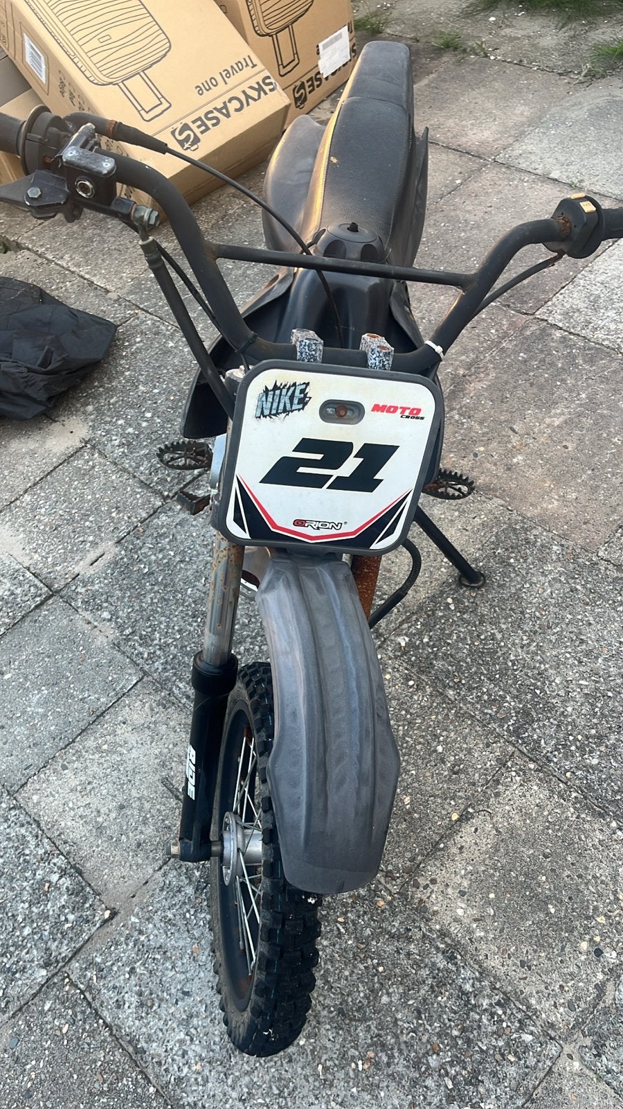 Pitbike 125cc - Project met werk, Fietsen en Brommers, Minibikes, Midibikes en Pitbikes, Ophalen, Gebruikt, Pitbike