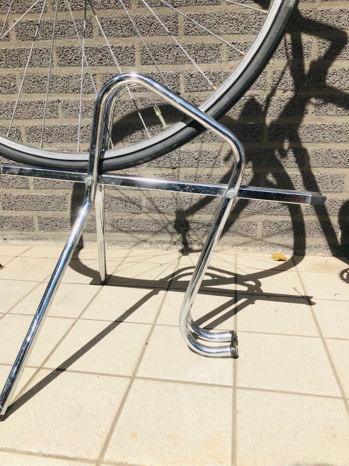 Metalen fietsstandaard voor racefiets, Ophalen of Verzenden, Zo goed als nieuw