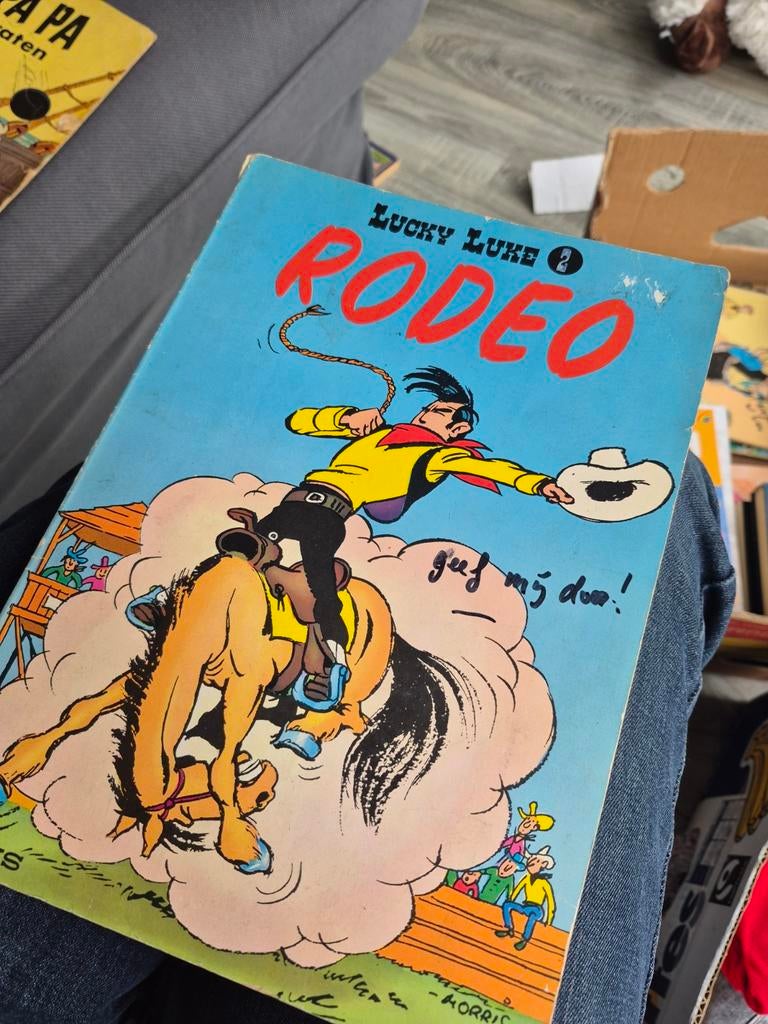 Lucky Luke - Rodeo (eerste druk), Eén stripboek, Ophalen of Verzenden, Gelezen, Morris