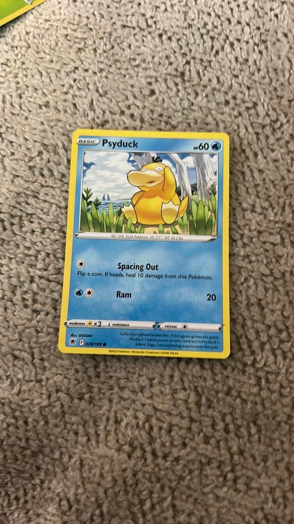 Psyduck 028/189 pokemon kaart, Ophalen of Verzenden, Zo goed als nieuw
