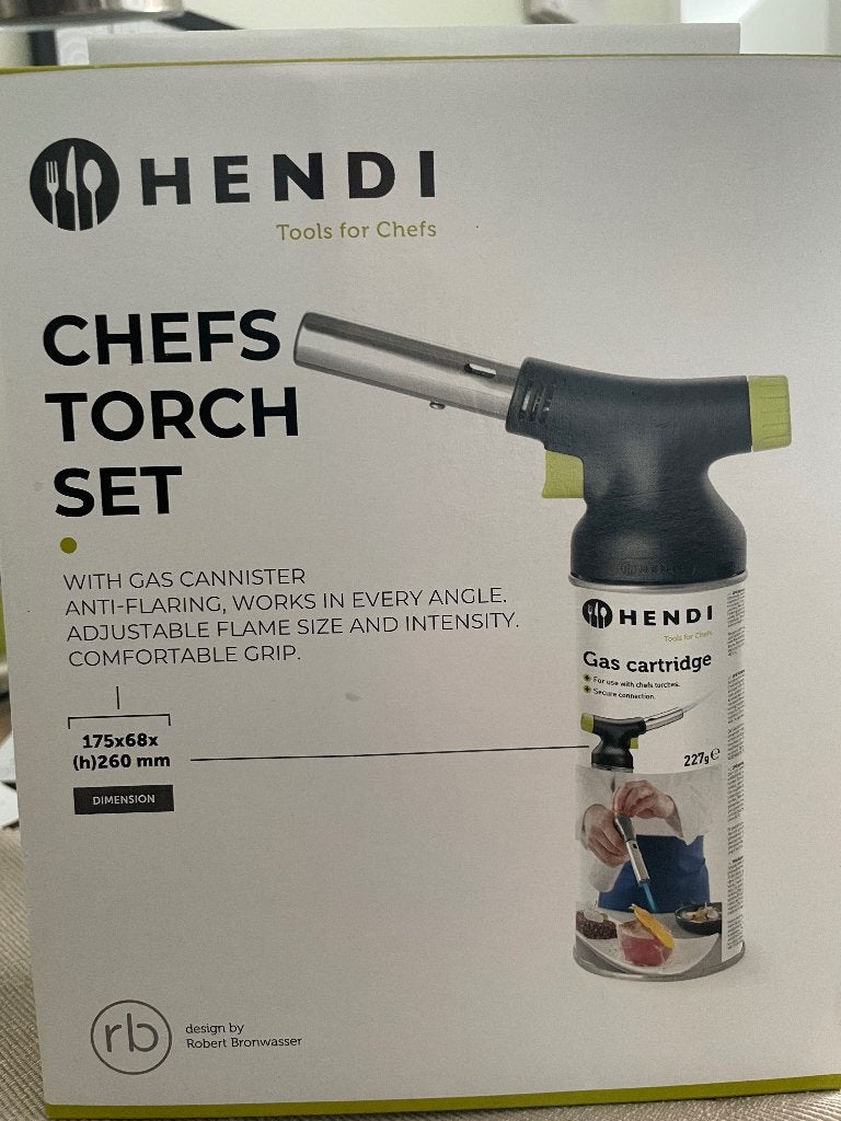 Hendi Chefs Torch Set - Koksbrander voor karameliseren, Overige typen, Ophalen of Verzenden, Nieuw, Hendi
