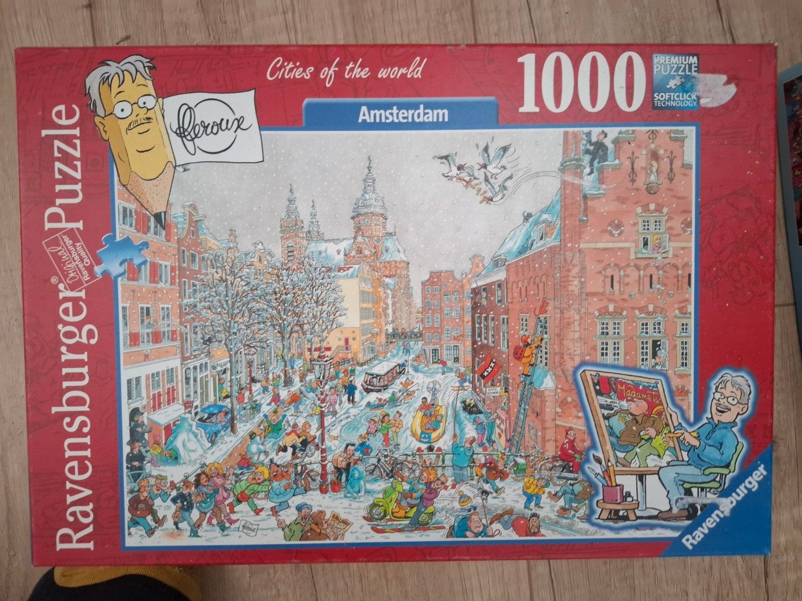 Ravensburger Legpuzzel 1000 stukjes Amsterdam, Hobby en Vrije tijd, Ophalen of Verzenden, 500 t/m 1500 stukjes, Gebruikt, Legpuzzel