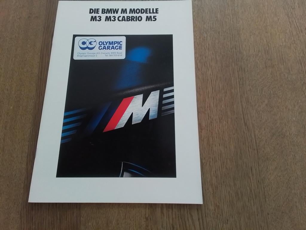 Verzamelfolder BMW M Modelle M3, M3 cabrio, M5 1990, Boeken, Ophalen of Verzenden, Zo goed als nieuw, BMW