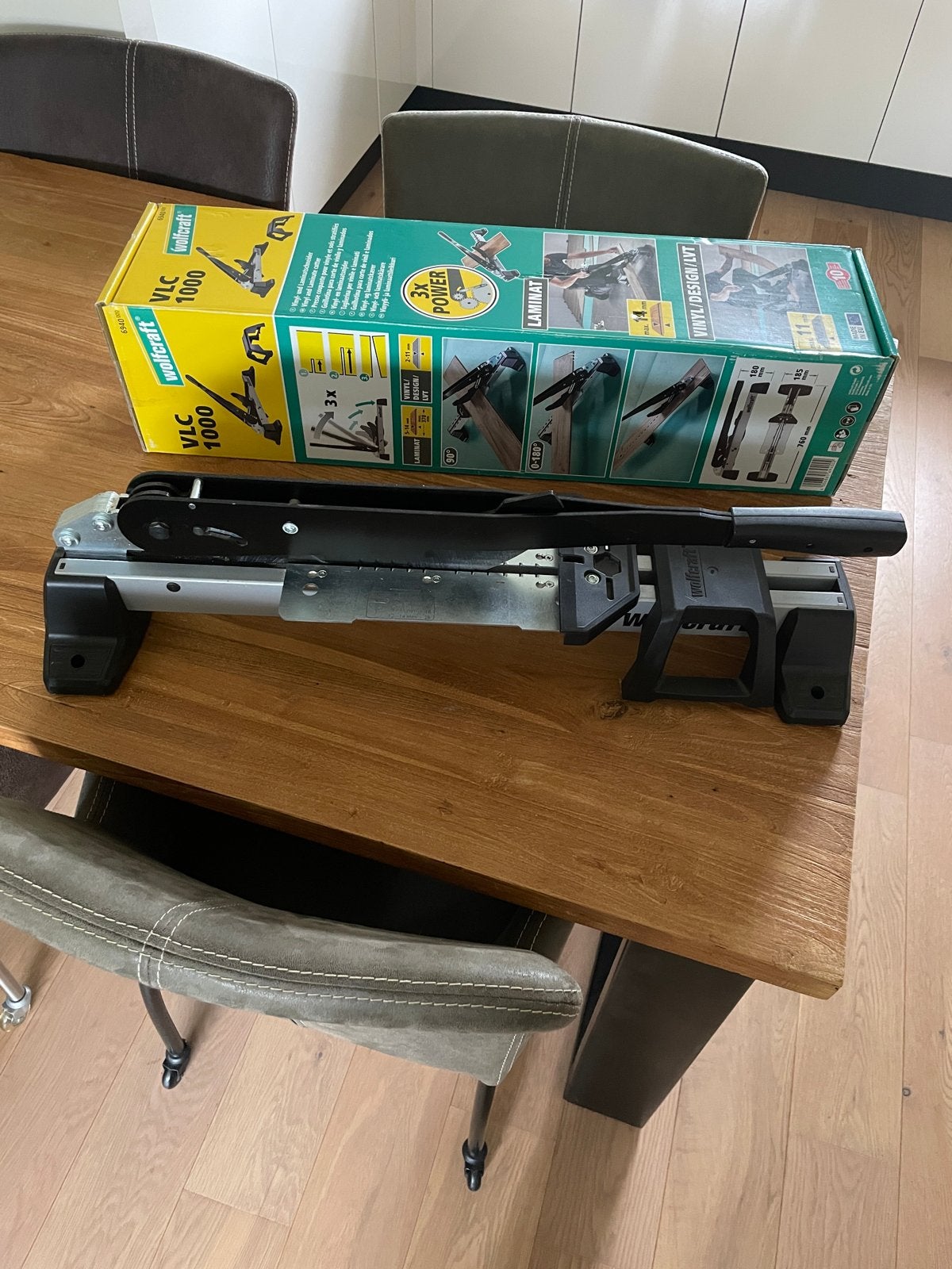 Wolfcraft VLC 1000 laminaat- en vinylsnijder, Ophalen of Verzenden, Zo goed als nieuw, Overige typen