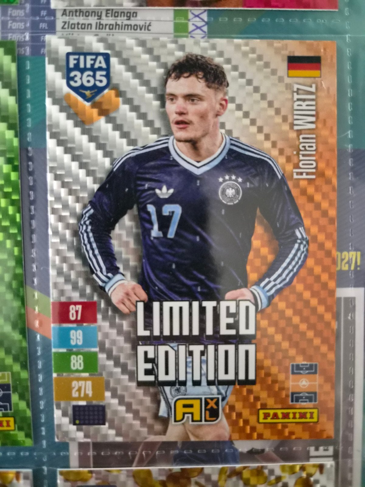 Panini adrenalyn FIFA 365 Florian Wirtz Limited Edition, Ophalen of Verzenden, Zo goed als nieuw