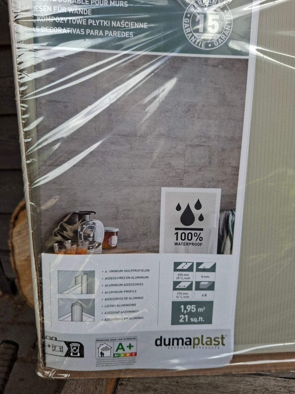 DUMAPLAST 5! Witte Wandtegels - 1.95 m² per doos, Ophalen, Nieuw, Minder dan 20 cm, Minder dan 5 m²
