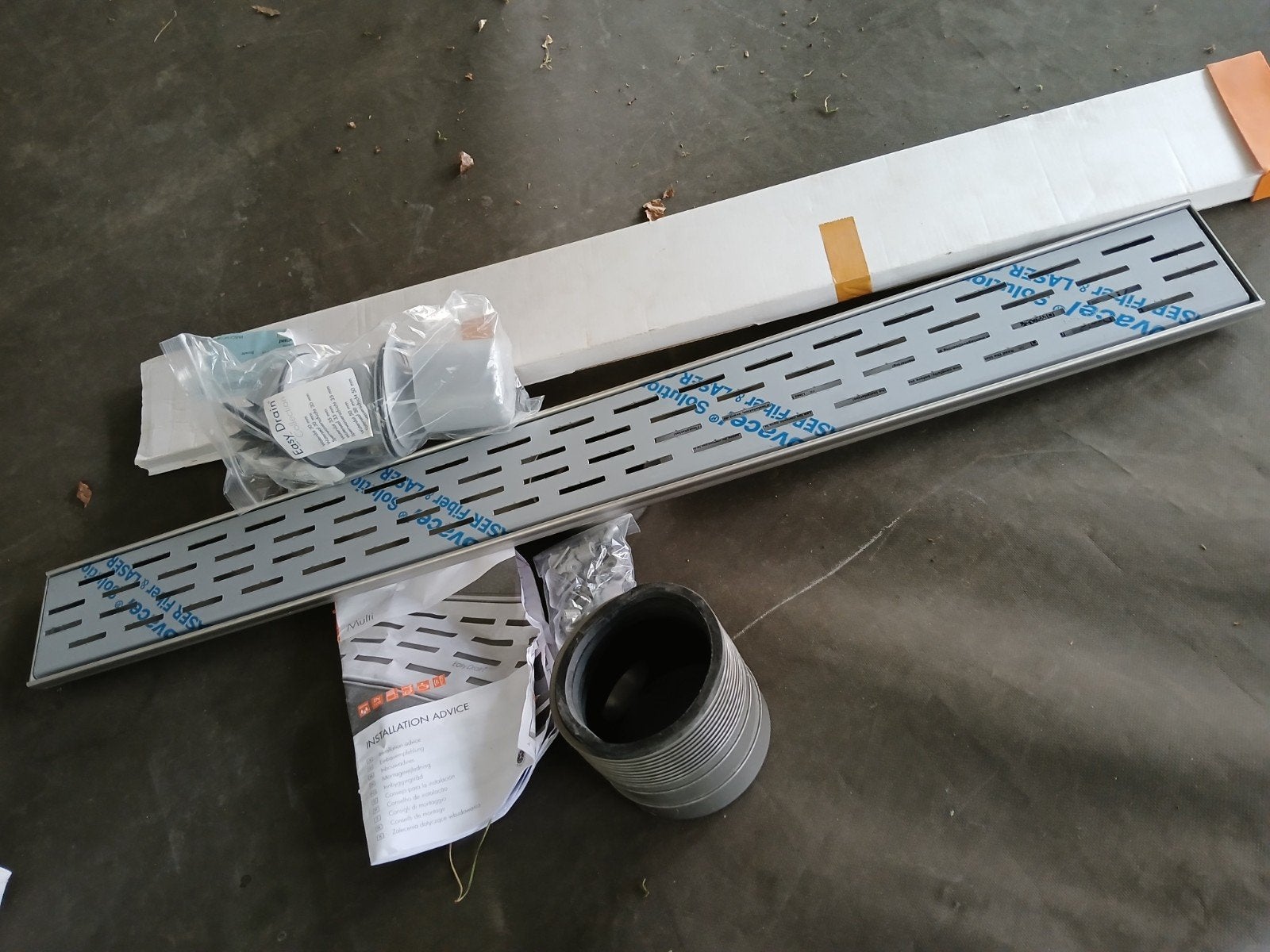 Nieuwe RVS Douchegoot - 90 cm, Doe-het-zelf en Verbouw, Ophalen, Afvoer, Nieuw, Rvs