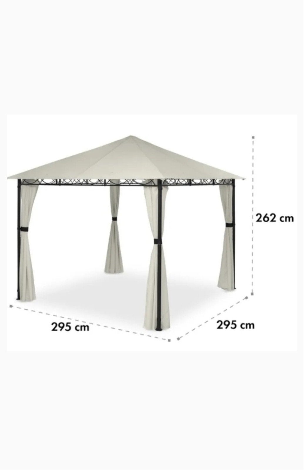 Blumfeldt Pantheon Paviljoen - 295x295x262 cm - Nieuw, Ophalen, Minder dan 4 meter, Nieuw, Paviljoen