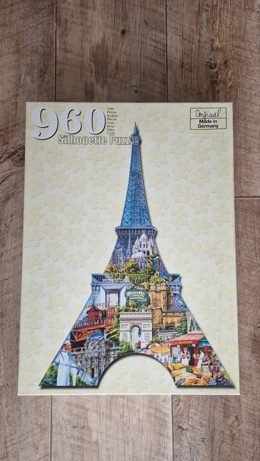 Original Silhouette Puzzle Parijs, Verzenden, 500 t/m 1500 stukjes, Zo goed als nieuw, Legpuzzel