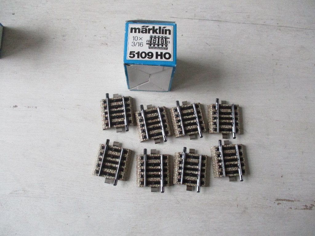 Märklin Rails 5109 33,5 mm 8x, Wisselstroom, Rails, Ophalen of Verzenden, Zo goed als nieuw