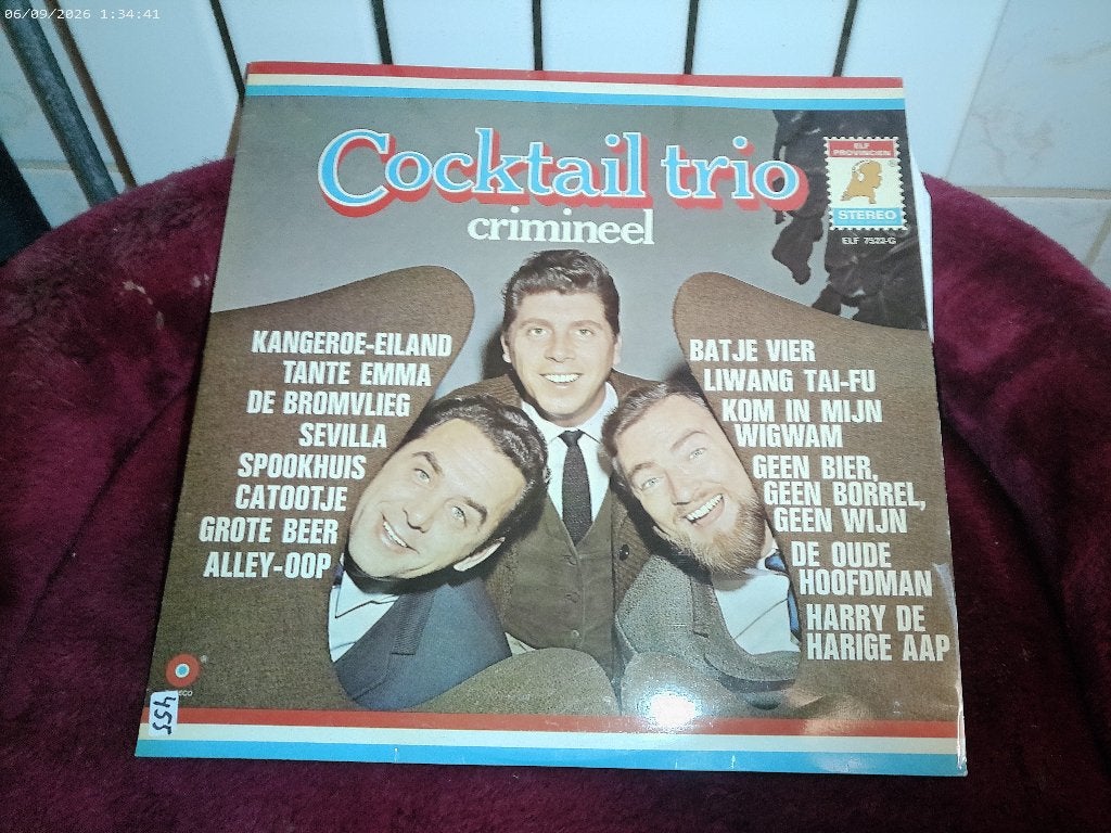 LP Cocktail Trio - Crimineel, LP, Gebruikt, Fotohoes, Ophalen of Verzenden