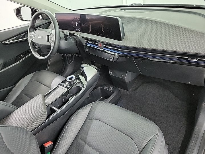 Kia Ev6 Plus 77.4 kWh 3-Fase 1e-Eig. & Dealer-Onderh BOVAG-G, Auto's, Achterwielaandrijving, Gebruikt, Zwart, Zwart
