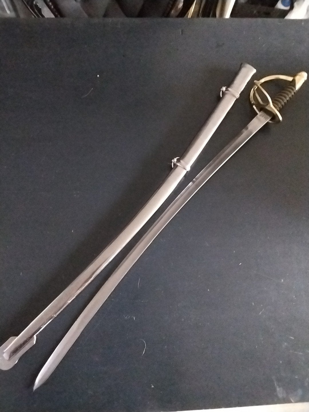 Slagzwaard 101 cm - Historisch Militair Zwaard 1880, Ophalen of Verzenden, Overige soorten, Overige gebieden, Zwaard of Sabel