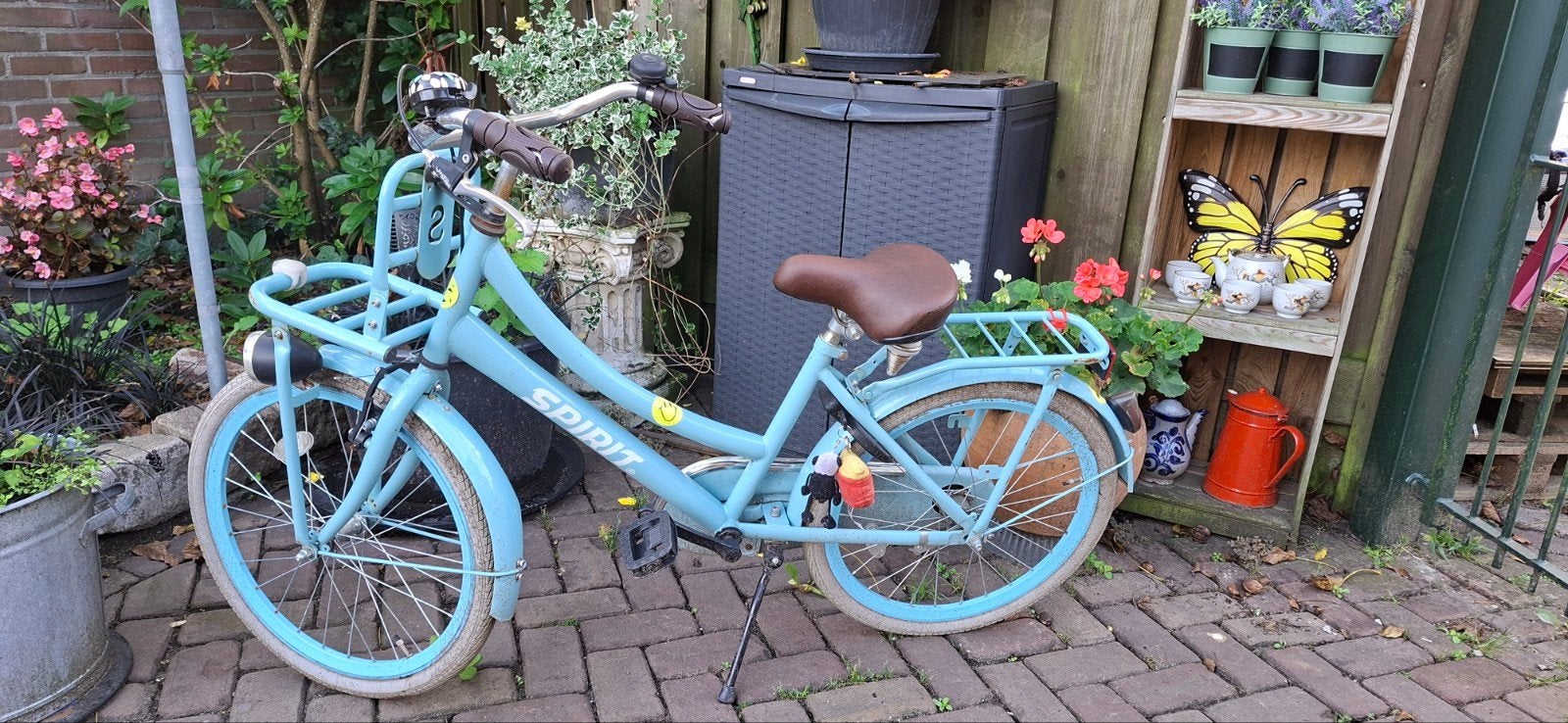 Spirit kinderfiets 24 inch - Lichtblauw, Ophalen, Terugtraprem, Handrem, Spirit