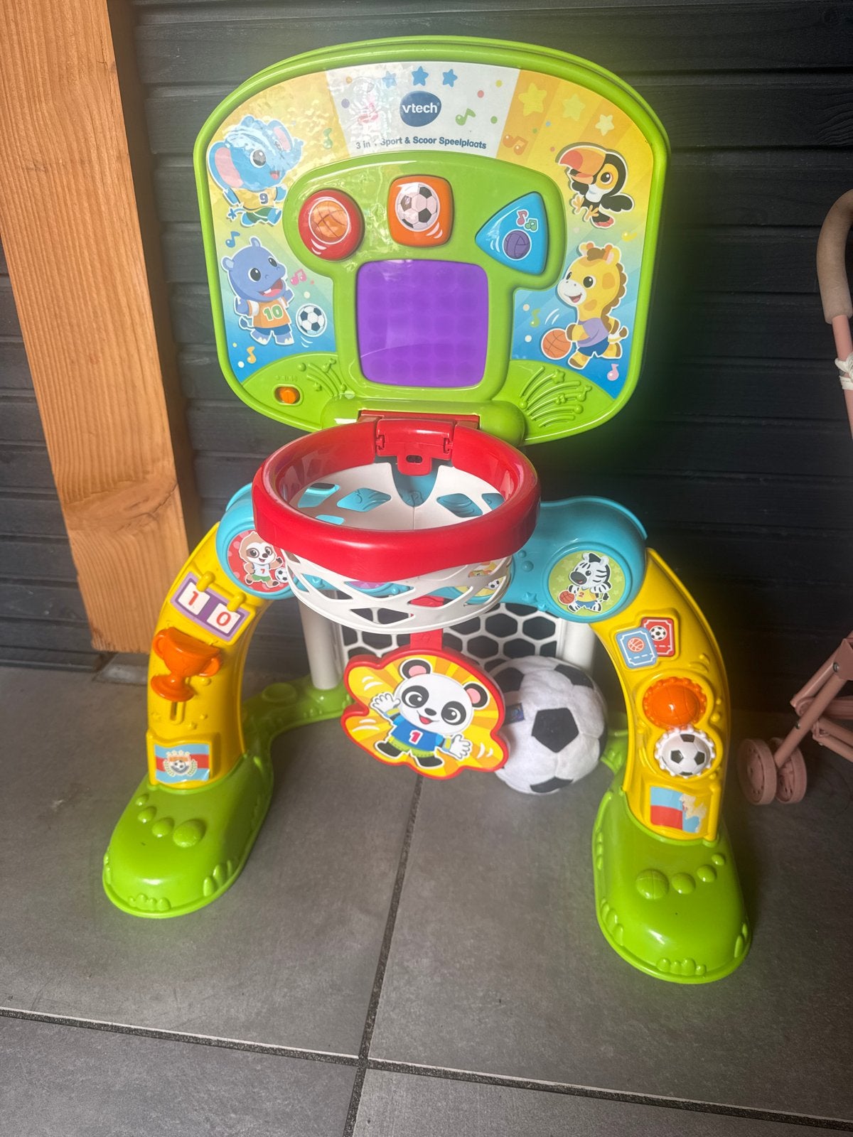 Vtech 3-in-1 Sport & Scoor Speelplaats Basketbal & Voetbal, Kinderen en Baby's, Ophalen of Verzenden, Gebruikt, Jongen of Meisje