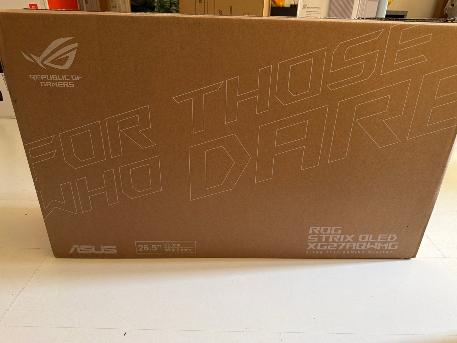 ASUS ROG Strix XG27AQDMG 27" Quad HD 240Hz OLED Gaming Monit, Gaming, Ophalen of Verzenden, Zo goed als nieuw, 1 tot 2 ms
