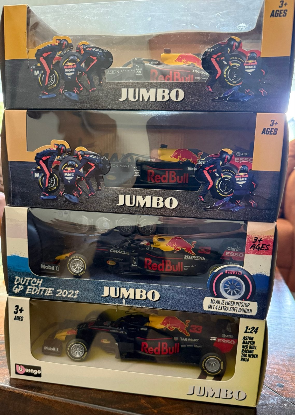 Red Bull Racing F1 schaalmodellen Jumbo (4 stuks), Ophalen of Verzenden, Nieuw