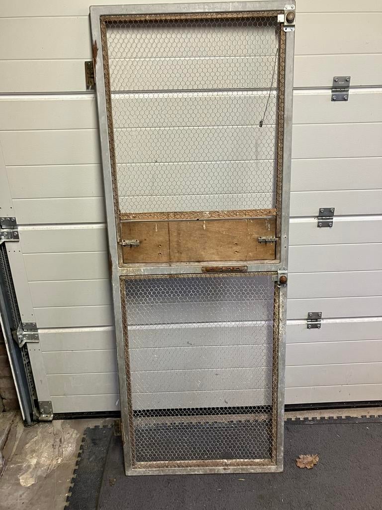Deur voor vogelhok, Ophalen, Gebruikt, Aluminium, Volière