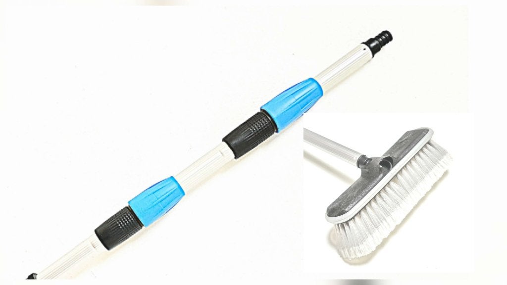 LUXE Telescoop STEEL inclusief GRATIS SOFT BRUSH twv €28,-, Watersport en Boten, Niet ingevuld, Gereedschap, Niet ingevuld, Nieuw