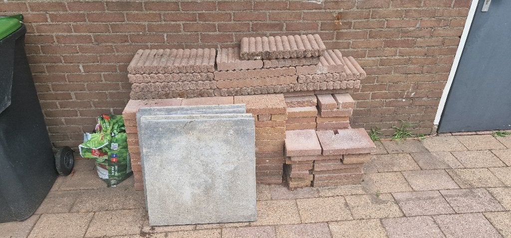 Diverse tuintegels, Ophalen, Gebruikt, 5 tot 10 m², Beton
