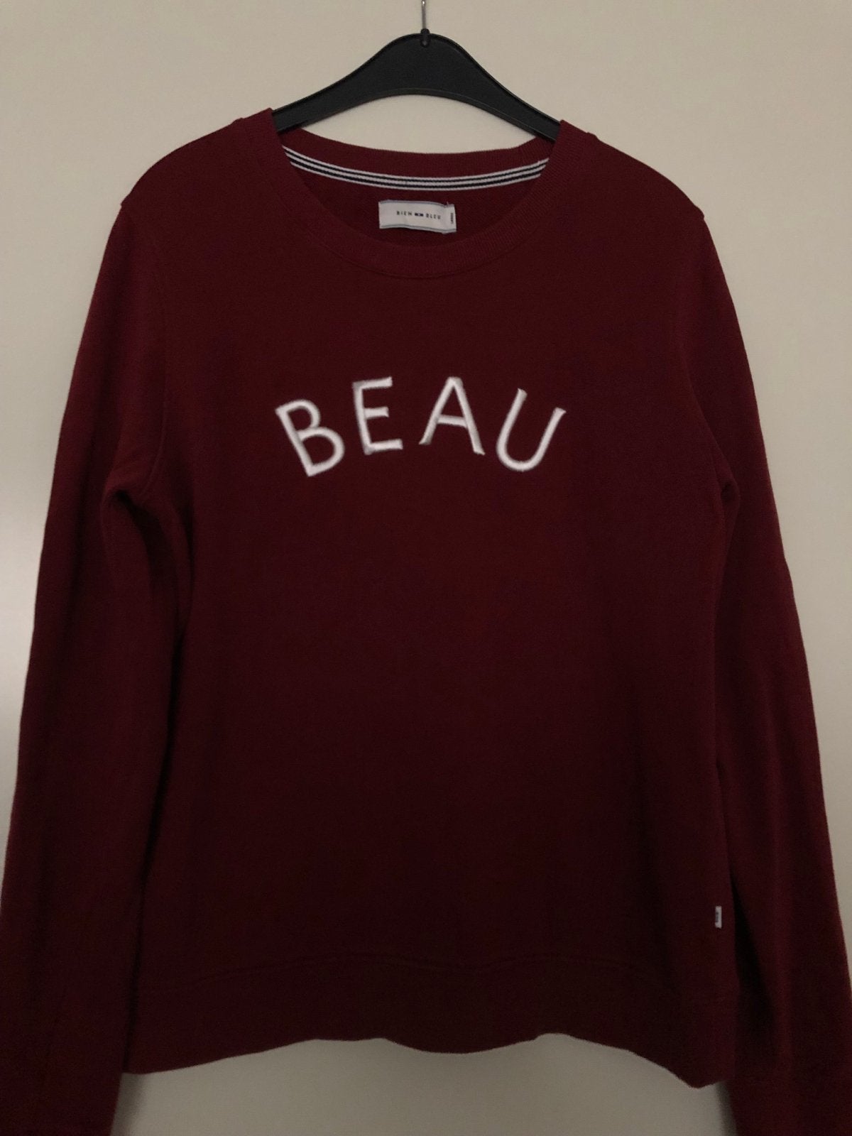 Bien Bleu 'BEAU' sweater - Maat L, Kleding | Heren, Maat 52/54 (L), Ophalen of Verzenden, Zo goed als nieuw, Anti Blue