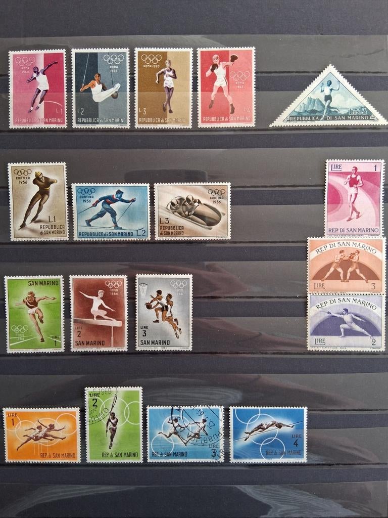 Kleine verzameling 110x San Marino pf, Postzegels en Munten, Postzegels | Europa | Overig, Overige landen, Verzenden