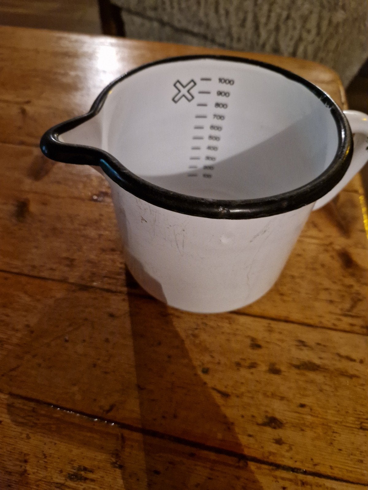 BROCANTE EMAILLE MAATBEKER, Antiek en Kunst, Ophalen of Verzenden