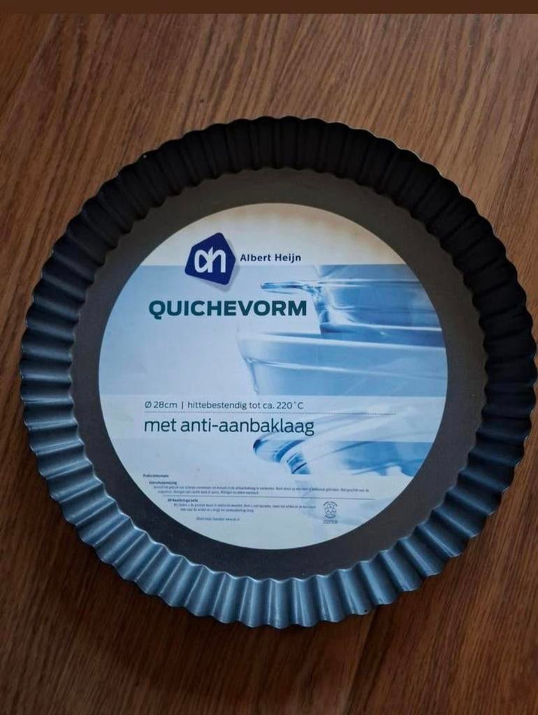 Quichevorm 28 cm met anti aanbaklaag. Albert Heijn. Nieuw., Huis en Inrichting, Keuken | Keukenbenodigdheden, Overige typen, Nieuw