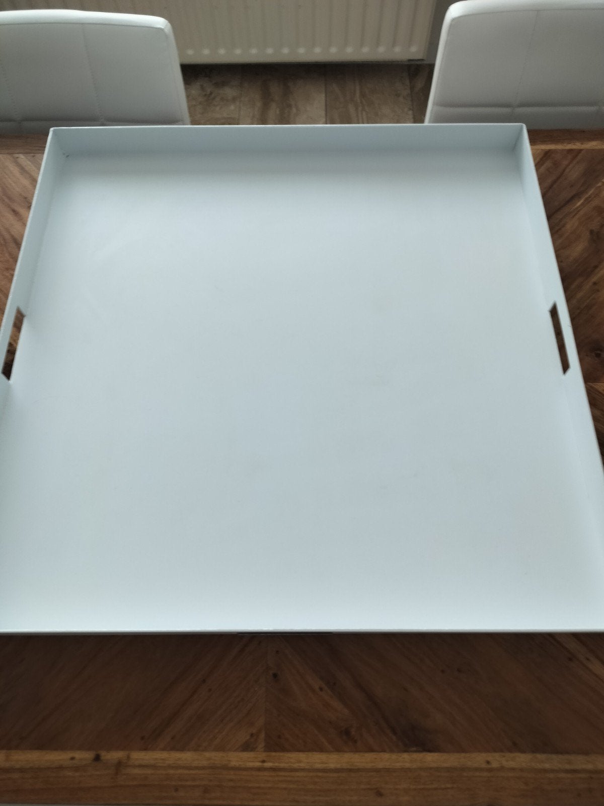 Aluminium dienblad / hockerblad, Ophalen of Verzenden, Zo goed als nieuw, Vierkant, Metaal
