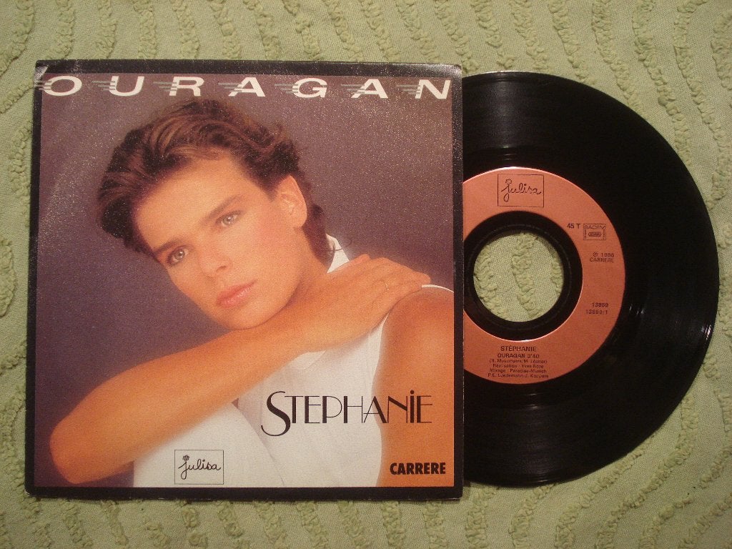 Stephanie 7" Vinyl Single: ‘Ouragan’ (Frankrijk), 7 inch, Ophalen of Verzenden, Zo goed als nieuw, Pop