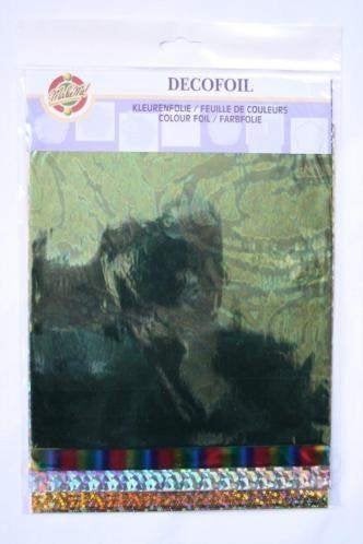 4 pak. Make Me Decofoil kleurenfolie glitter en glamour 0113, Verzenden, Nieuw, Overige thema's, Knipvel