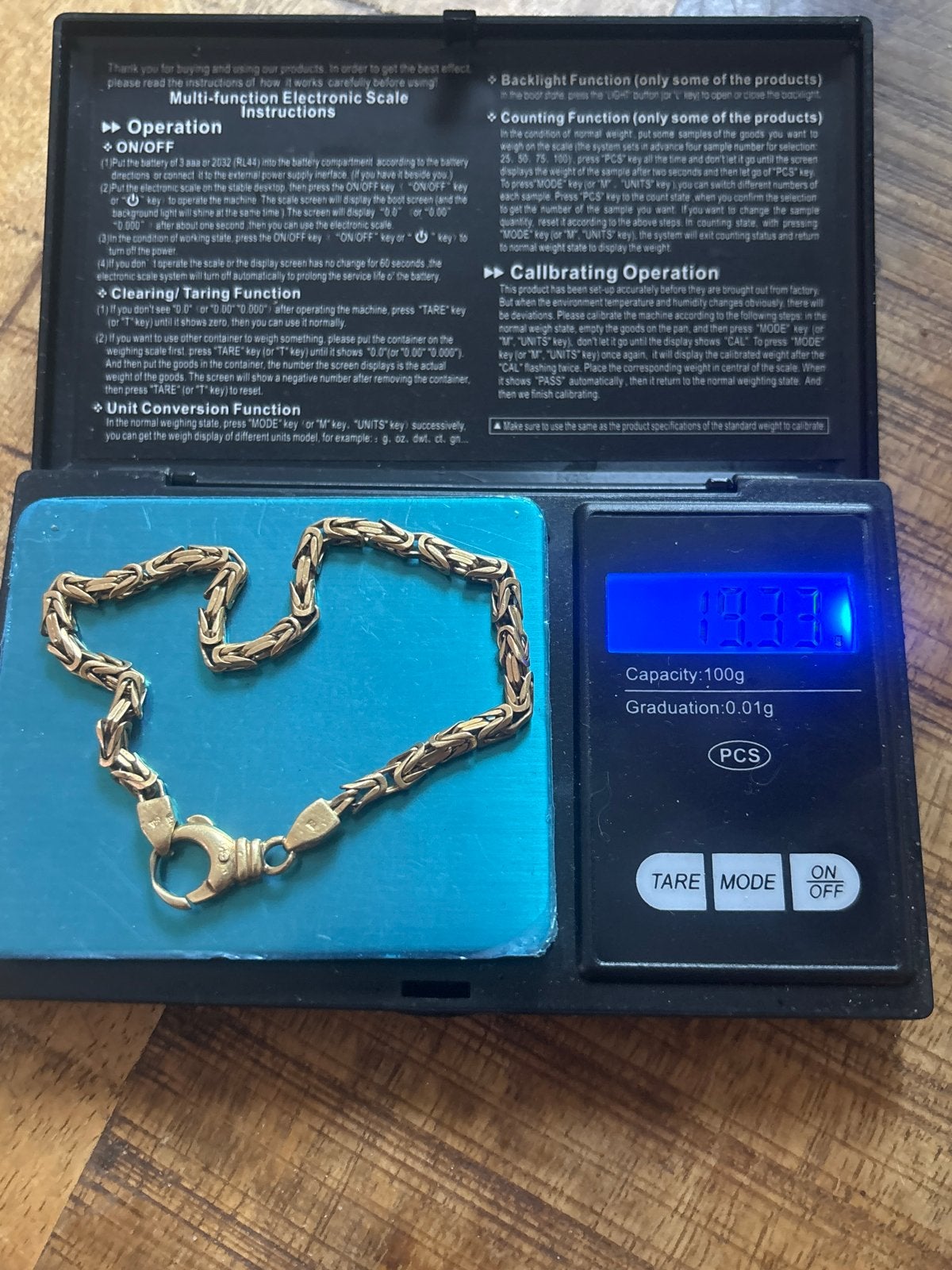 18k Gouden Armband - 19,33 gram, Ophalen, Gebruikt, Goud