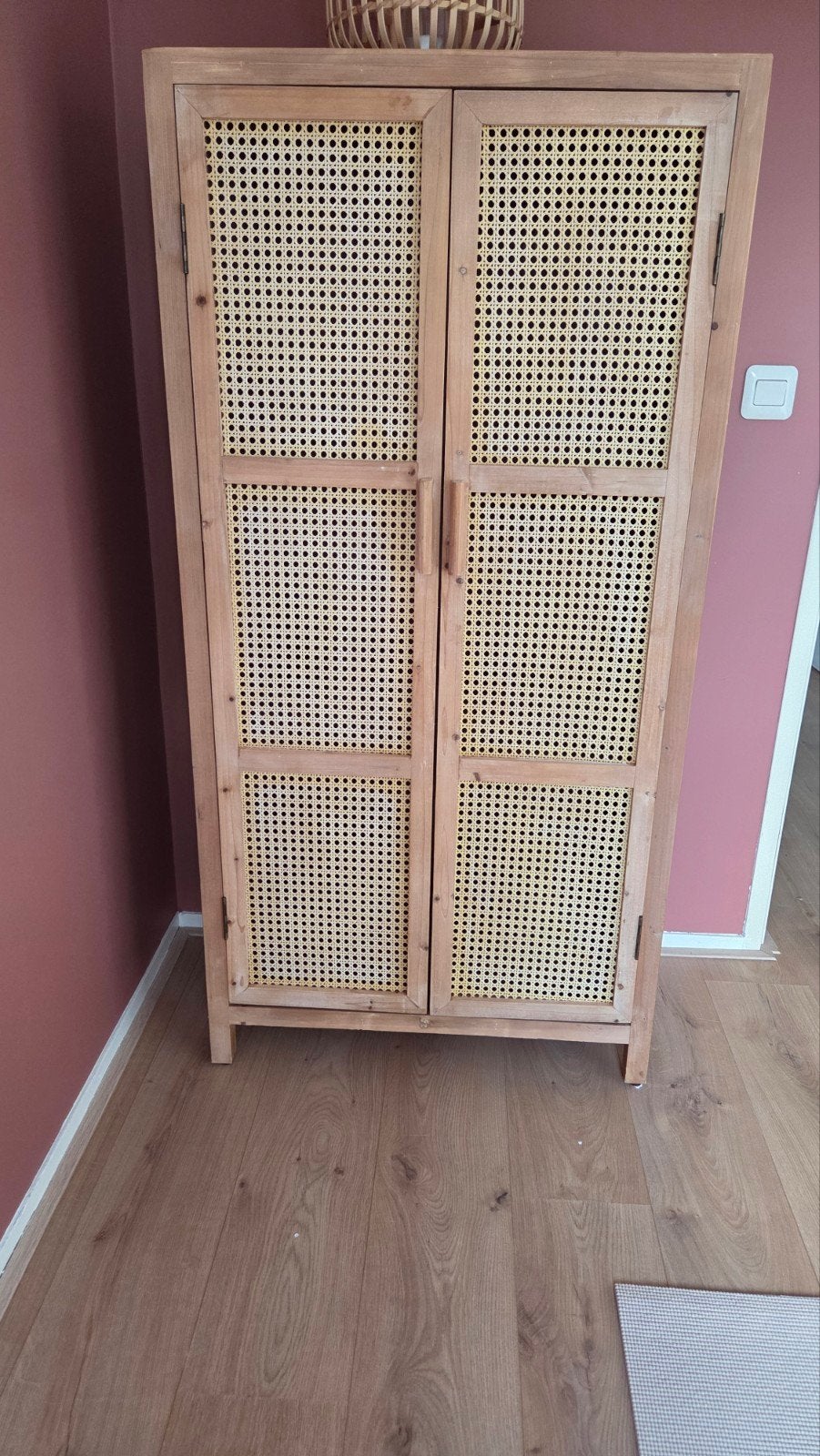 Kast Xenos met rotan deuren, Ophalen, Gebruikt